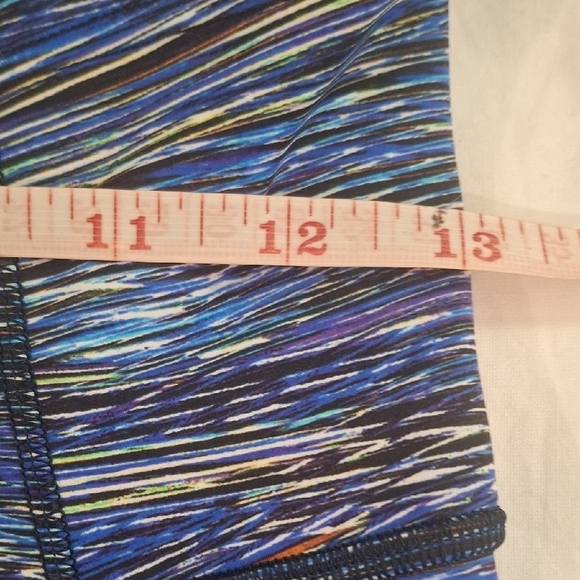 Lululemon Athletica Blue and Green Patterned Leggings Size 6 - Picture 9 of 12